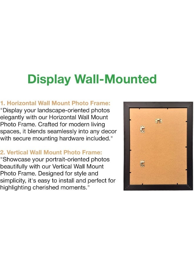 Decorhills DECORHILLS FRAMES & DECOR Rectangular Glass Photo with Wood, Wall Mount Display for 16x20 Inches Picture  - Image 4