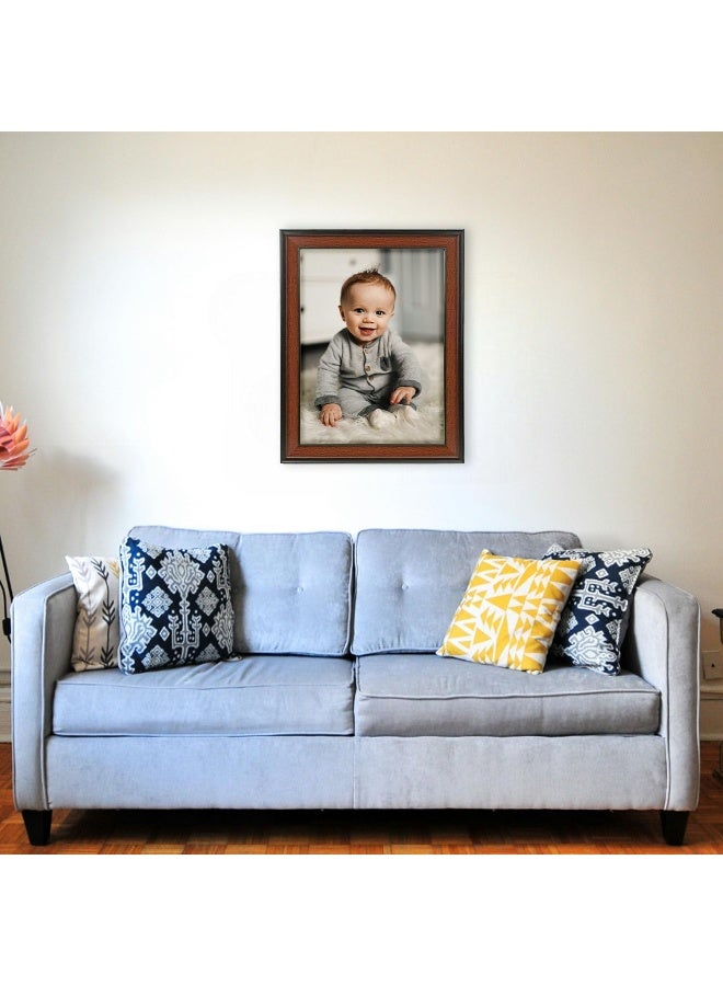 Decorhills DECORHILLS FRAMES & DECOR Rectangular Glass Photo with Wood, Wall Mount Display for 16x20 Inches Picture  - Image 3