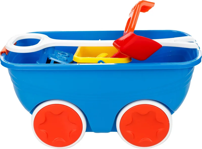 Erdem Oyuncak Erdem Toy Wagon Bucket Beach Play Set Saks Blue