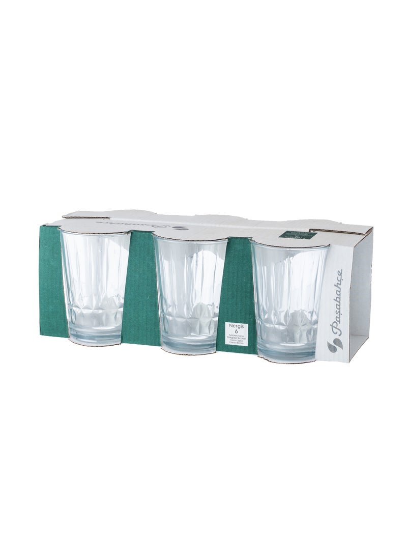 Pasabachi - 12 Pieces A Set Of Cups For Turkish Water And Tea Clear Round Glass 235 ML - Image 1