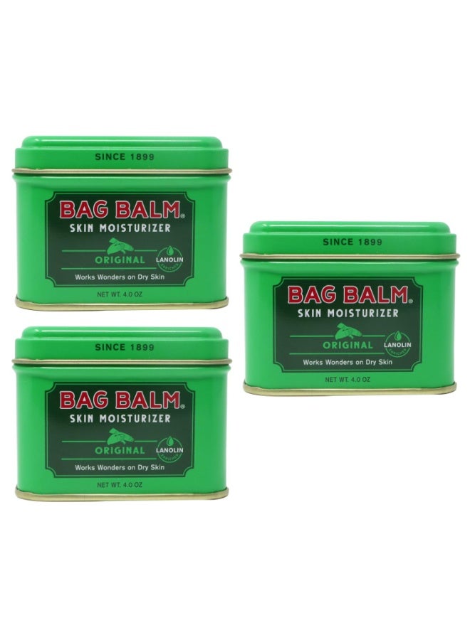 Bag Balm Bag Balm Vermont's Original for Dry Chapped Skin Conditions - Hand & Body (4 Ounce (Pack of 3)) - Image 1