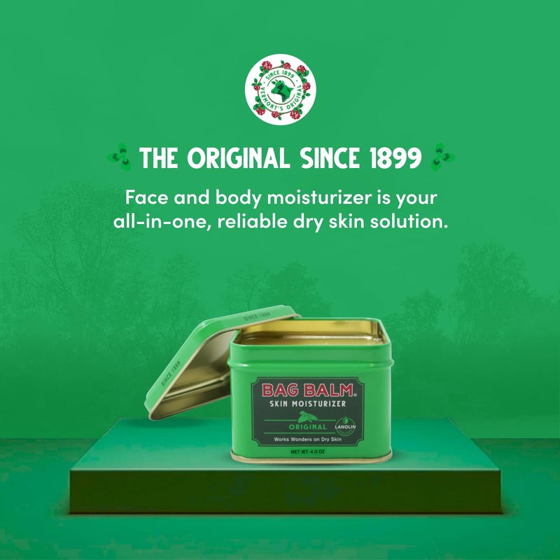 Bag Balm Vermont's Original for Dry Chapped Skin Conditions - Hand & Body (4 Ounce (Pack of 3)) - Image 2