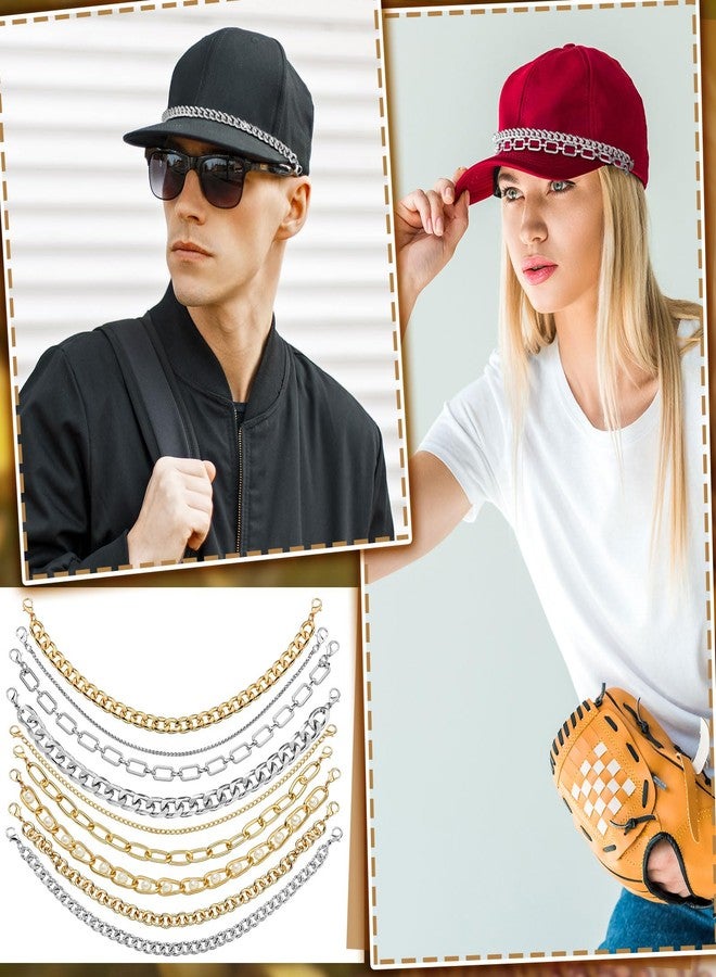 Geyoga 9 Pcs Trucker Hat Chains Decoration Trucker Hat Charms DIY Chain for Trucker Mesh Baseball Hat Cap - Image 2