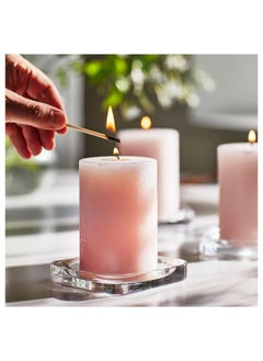 Beauenty Scented pillar candle, Jasmine/pink, 30 hr  - Image 3