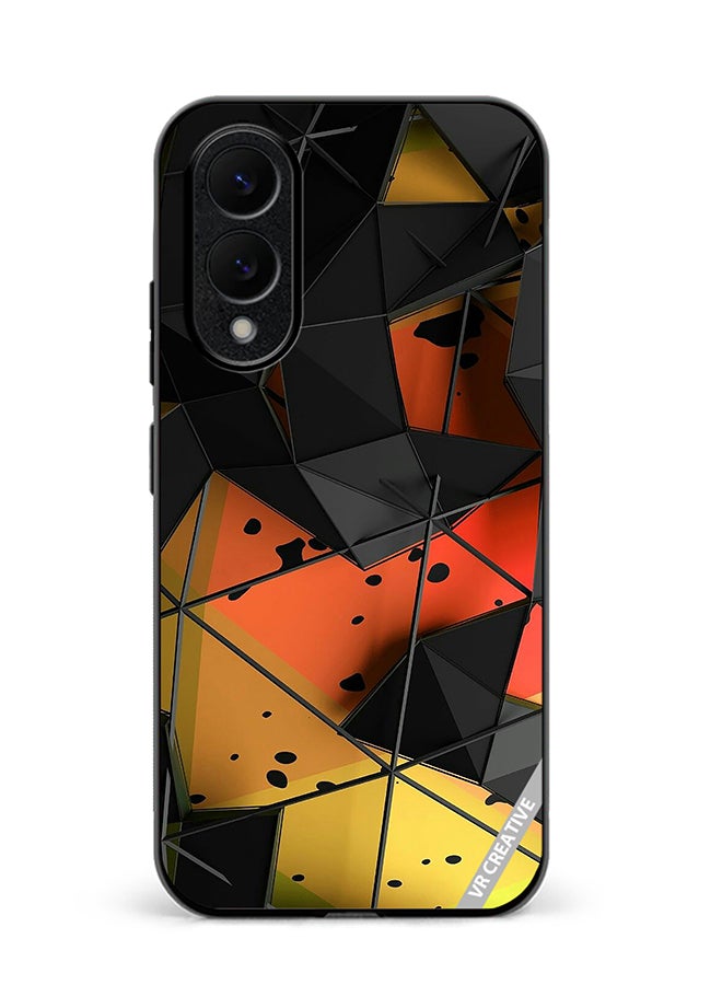 VR CREATIVE Protective Case Cover For Samsung Galaxy S25 Edge Abstract Design Multicolour