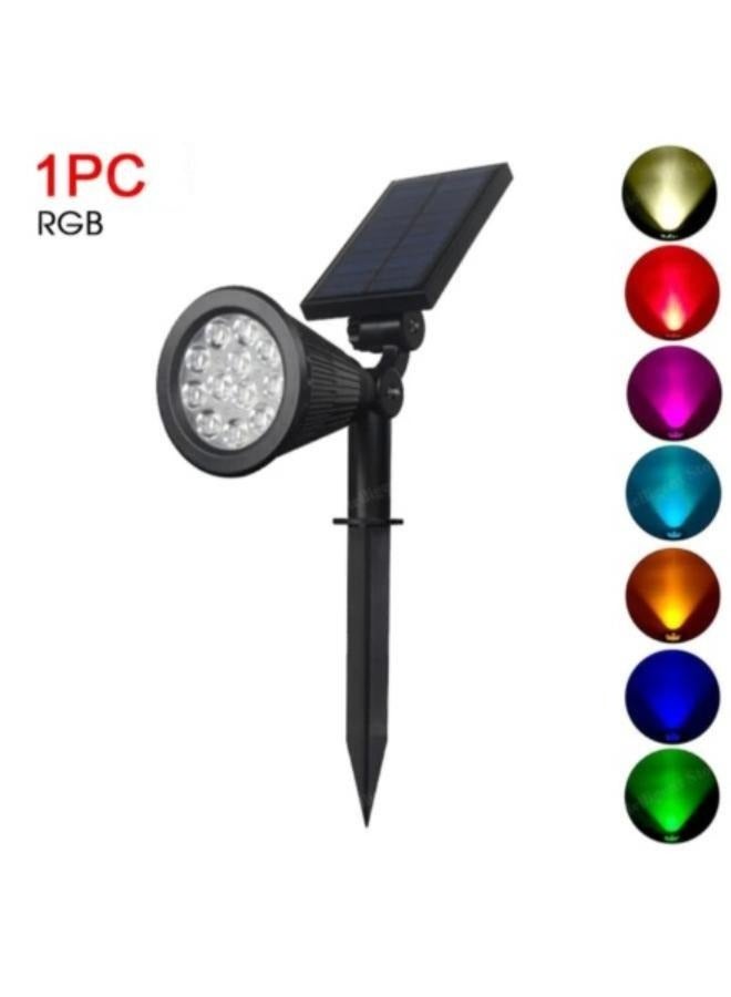 أضواء RGB الشمسية في الهواء الطلق LED مصباح حديقة الأرض مقاوم للماء أضواء خارجية أضواء المناظر الطبيعية حديقة الديكور - Image 1