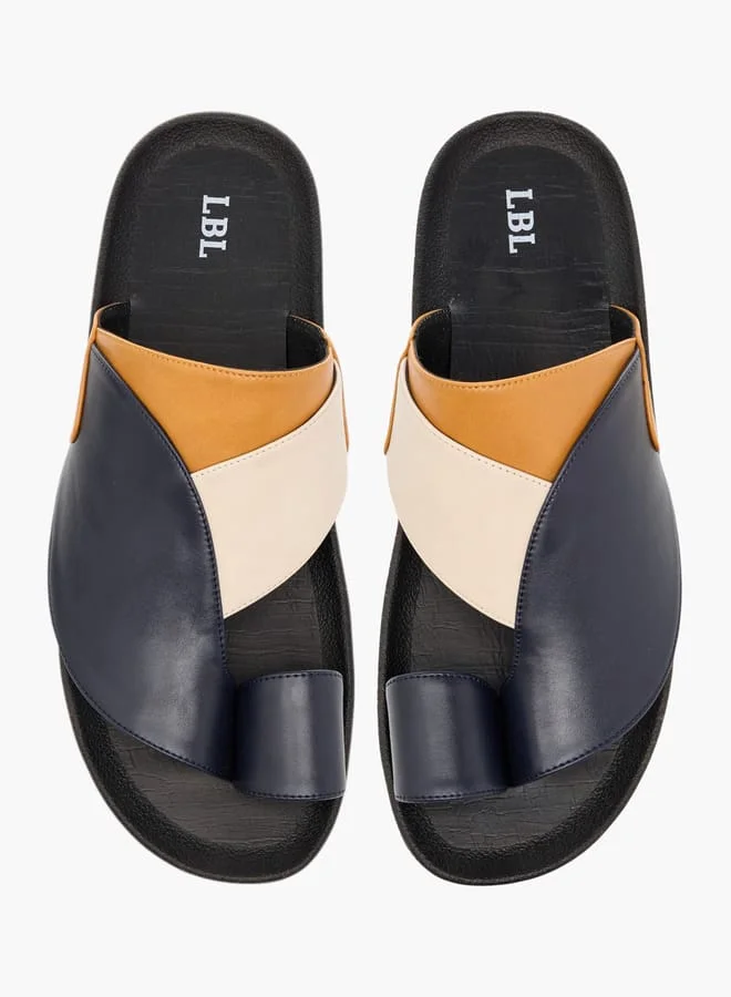 LBL by Shoexpress Men's Panelled Slip-On Arabic Sandals