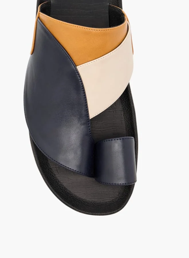 LBL by Shoexpress Men's Panelled Slip-On Arabic Sandals
