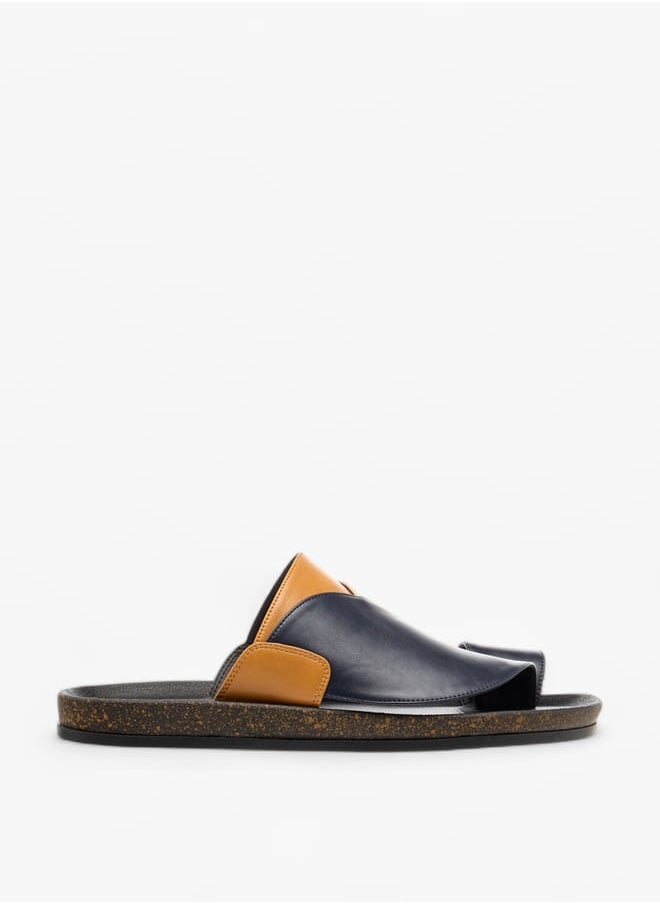 LBL by Shoexpress Men's Panelled Slip-On Arabic Sandals  - Image 2