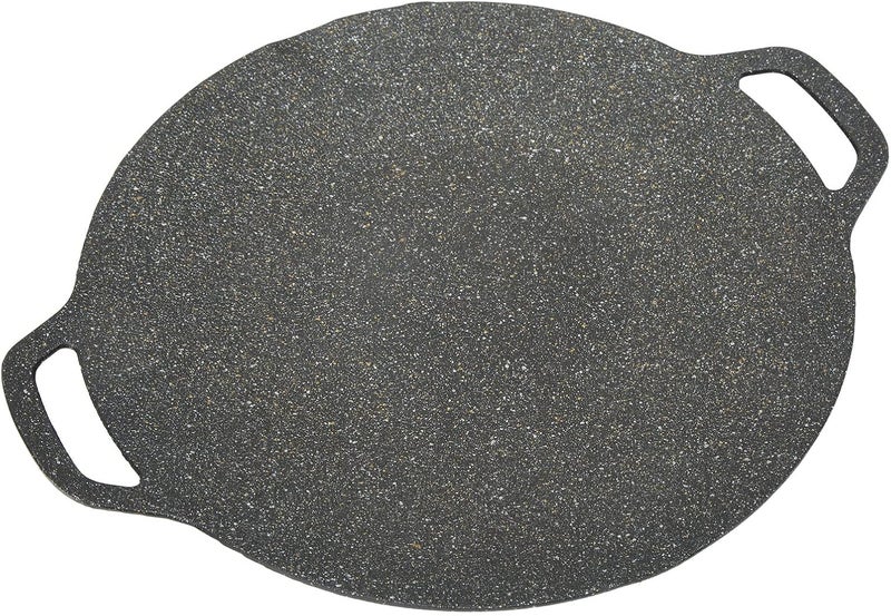 Non Stick Korean Grill Pan for Fast and Even Cooking for Outdoor BBQ Camping Black (30cm) - Image 3