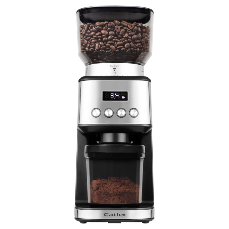 كاتلر Catler CG 510 Coffee Grinder with 31 Grind Settings, Touch LCD Display, Stainless Steel Burr Grinder, 250g Bean Hopper, Grind for Espresso, French Press & Turkish Coffee - Image 1
