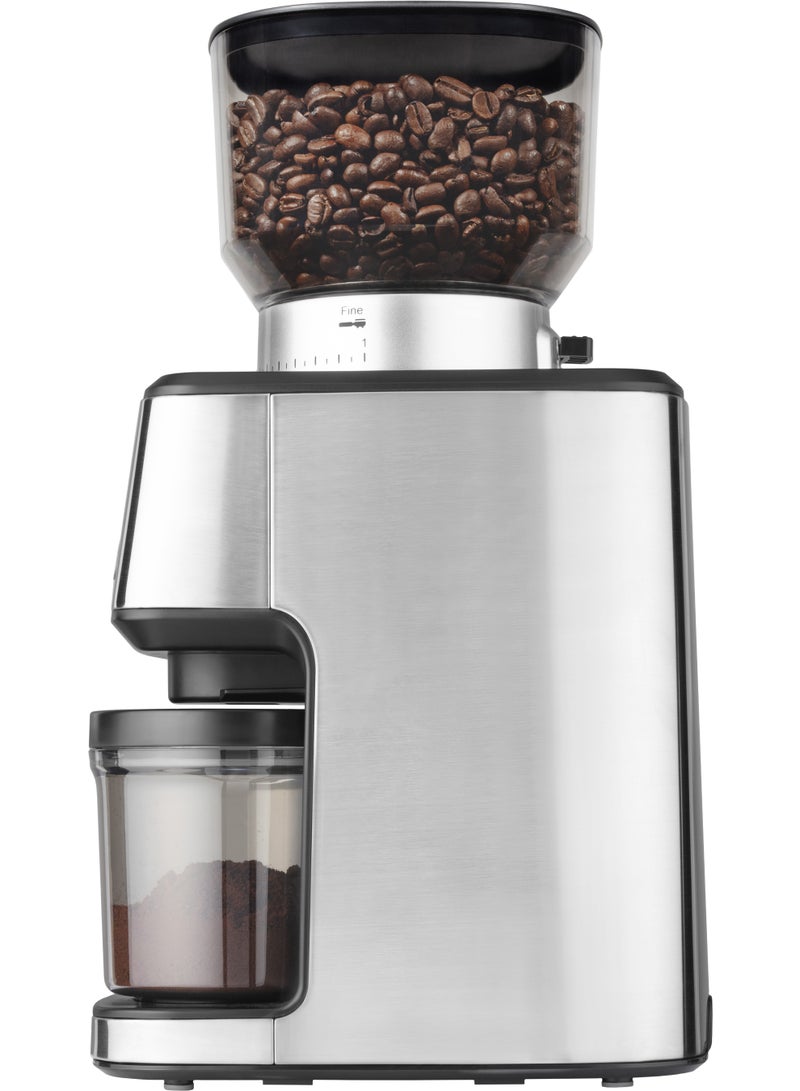 كاتلر Catler CG 510 Coffee Grinder with 31 Grind Settings, Touch LCD Display, Stainless Steel Burr Grinder, 250g Bean Hopper, Grind for Espresso, French Press & Turkish Coffee - Image 4