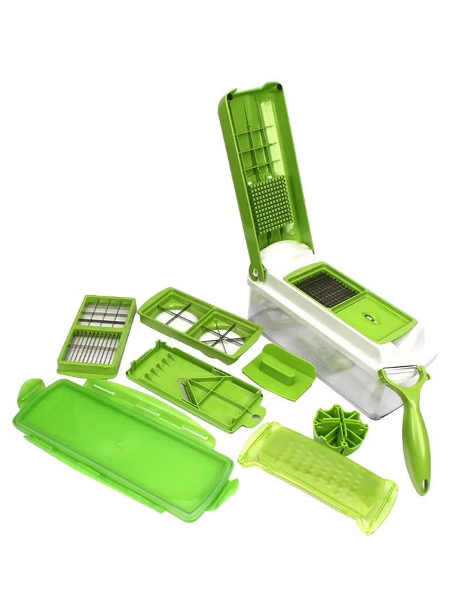 12-In-1 Vegetable Chopper – White/Green - Image 5