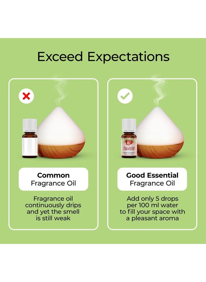 good essential - 10 ml Oils – Premium Strawberry Fragrance Oil – Perfect for Candles, Slime, Soap Making, Diffuser – 0.33 fl oz, 10 ml - Image 1