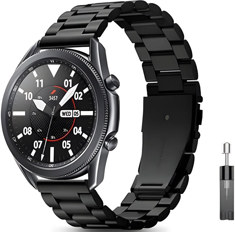 Next Store Polished Stainless Steel Bracelet Strap Compatible with Samsung Galaxy Watch 6 Classic/4 Classic/5/5 Pro – 20mm Metal Band - Image 2