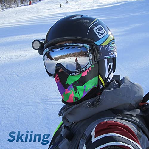 YESLIFE Purple Camouflage Balaclava Ski Mask for Men and Women, Winter Face Mask, Shiesty for Skiing, Snowboarding & Motorcycle - Image 2