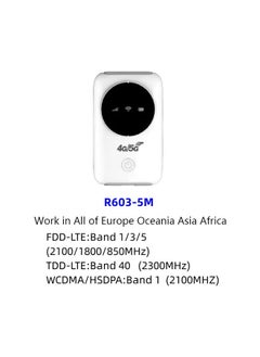 General Mobile WiFi Router 4G LTE 5G WiFi Hotspot 300Mbps modem Up to 10 devices SIM card slot 3200mAh battery Wireless portable WiFi device for Asian travel  - Image 2