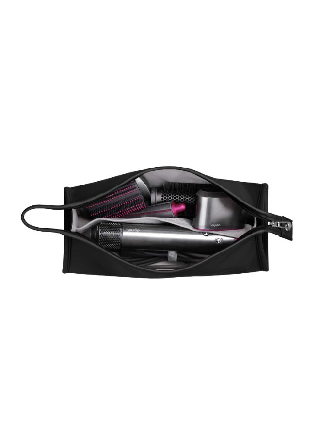Buwico PU Leather Travel Case Portable Storage Bag for Dyson Airwrap StylerWaterproof Antiscratch Dustproof Shockproof Protection Organizer Travel Gift Case Black - Image 3