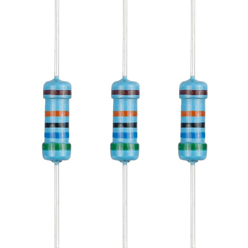 EDGELEC Store 100pcs 560K ohm Resistor 1/2w (0.5Watt) ±1% Tolerance Metal Film Fixed Resistor, Multiple Values of Resistance Optional - Image 1