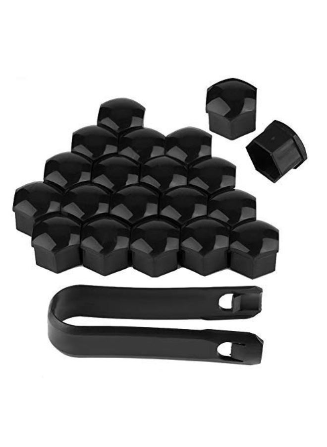 Car Wheel Nut, Car Wheel Nut Auto Hub Screw Cover Bolt Rims Exterior (Black) - Image 1