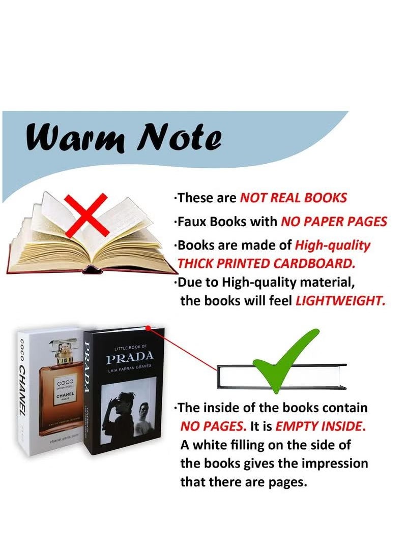 XiuWoo 12 Pcs Decorative Books Bundle of Designer Book Decor Inspired, FAKE Books for Display NO PAGES, Office & Rustic Home Decor, Bookshelf, Living Room, Coffee Table Books, Fold yourself  - Image 3