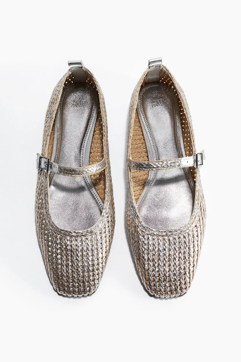 اتش اند ام Straw Mary Janes