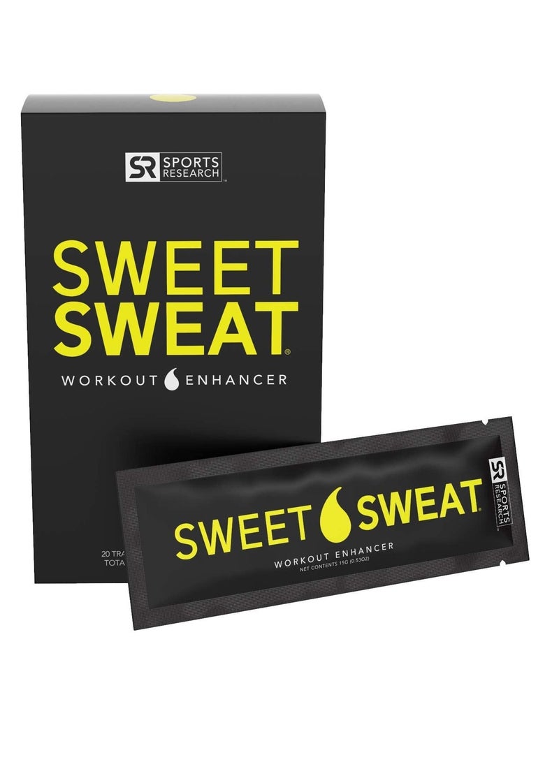 SPORTS RESEARCH Research Sweet Sweat Workout Enhancer Gel Packets 310Ml 20 Travel Packets Original  - Image 1