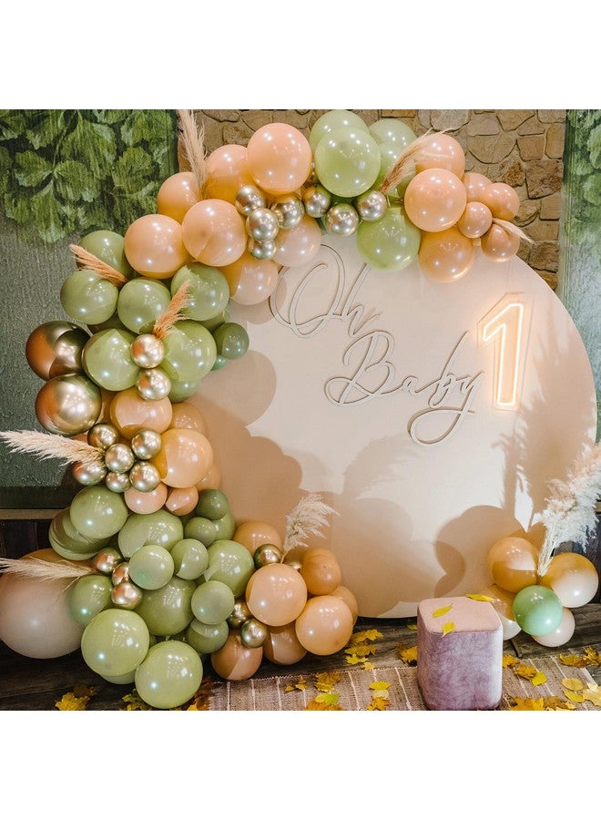 RUBFAC 129pcs Sage Green Balloons Different Sizes 18 12 10 5 Inch, Olive Green Latex Balloon Garland Arch Kit for Birthday Party Graduation Baby Shower Wedding Safari Jungle Balloon Decoration - Image 4