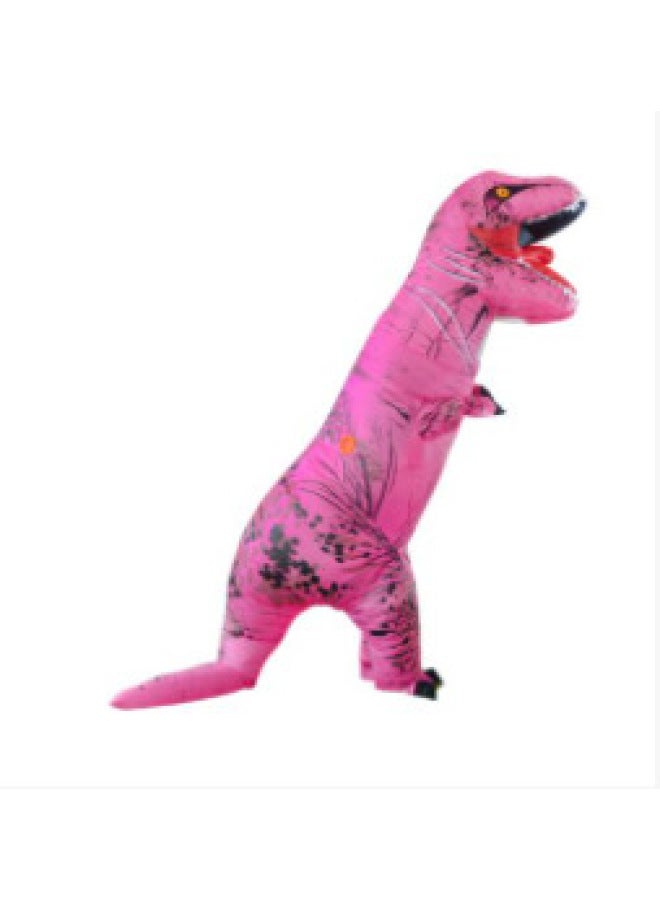 Loquat T-Rex Inflatable Suit Adult Costume Inflatable Suit Children Dinosaur Inflatable Cospiay Costume-Color:Rose Red Tyrannosaurus Rex-Specifications:Adult Style - Image 1