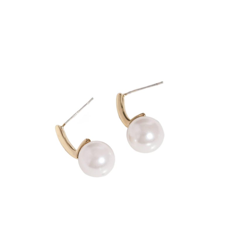 Gold Pearl Earrings with 925 Sterling Silver Lightweight Non Pierced Jewelry for Women and Daily Wear - Image 5