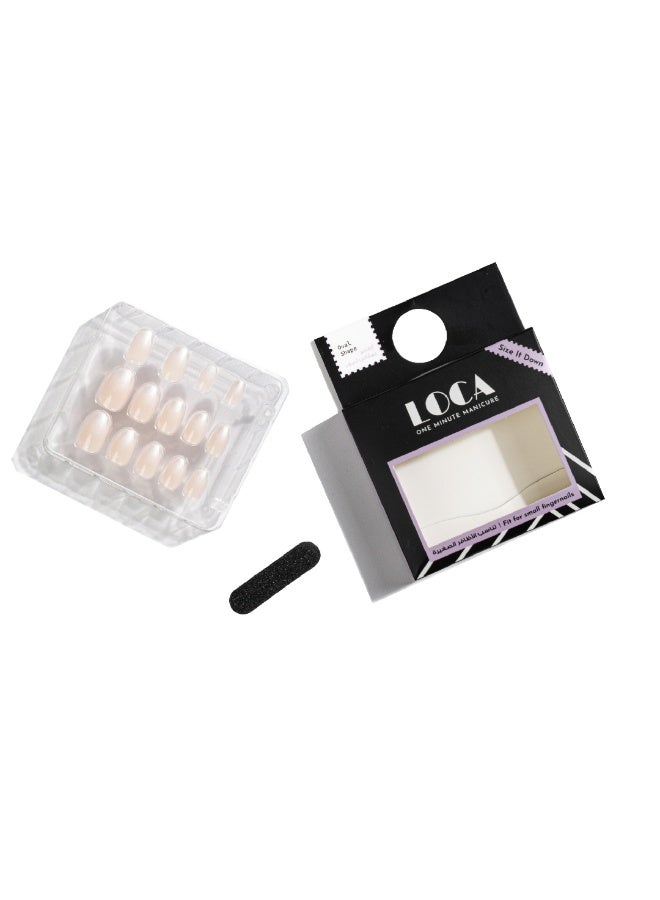 loca Small Nails #N5-Oval shape ombre - Image 3