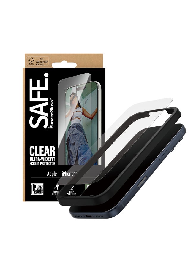 SAFE iPhone 17 Pro Screen Protector 6.3", Ultra Wide Fit Tempered Glass, Edge to Edge Drop Protection, Scratch Resistant, Case Friendly, w/ Easy Install Aligner - Clear - Image 3
