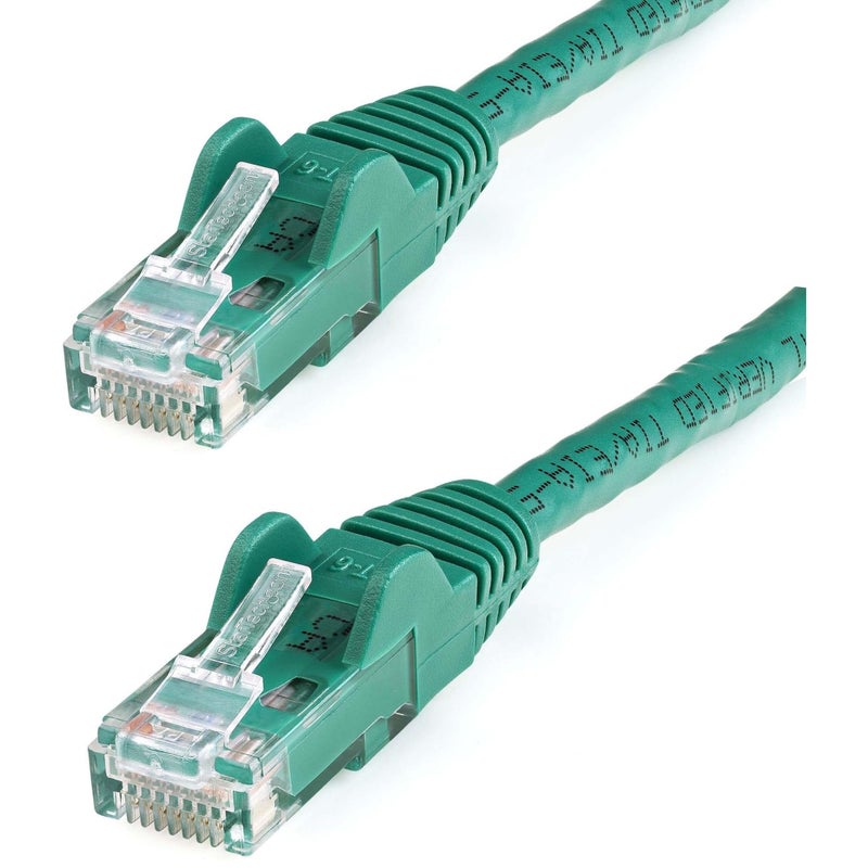 StarTech.com 5ft CAT6 Ethernet Cable - Green CAT 6 Gigabit Ethernet Wire -650MHz 100W PoE RJ45 UTP Network/Patch Cord Snagless w/Strain Relief Fluke Tested/Wiring is UL Certified/TIA (N6PATCH5GN) - Image 2
