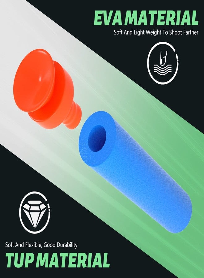 TORMEN Refill Suction Darts,Compatible for Nerf Elite Series Blasters Toy Guns-Light Blue 100Pcs - Image 3