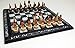 HPL 16 inch Egyptian Chess Set with Black White Hieroglyphics Egypt Board by HPL - Image 4