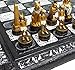 HPL 16 inch Egyptian Chess Set with Black White Hieroglyphics Egypt Board by HPL - Image 3