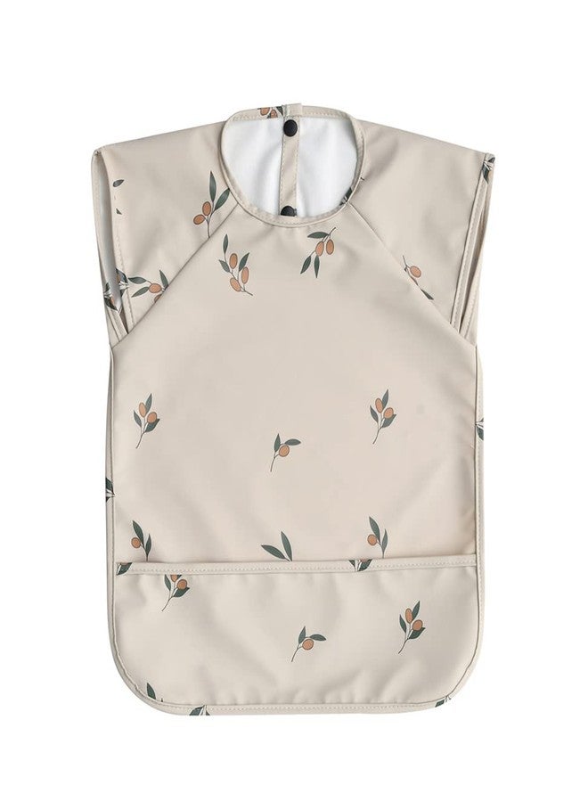 GZMM Waterproof Baby Bibs,Infant Toddler Extra Cover Feeding Bib With Food Catcher,Easy Clean & Washable - Image 1