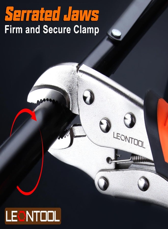 طقم كماشة قفل من ليونتول، مكون من 6 قطع، كماشة مسكات ملزمة، كماشة قفل بفك منحني 5 و7 و10 بوصات، كماشة قفل بأنف طويل 6-1/2 بوصة، كماشة قفل على شكل حرف C 6 بوصات للحام وثني المعادن وأعمال النجارة - Image 5