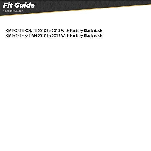 Scosche KA2410SB Compatible with 2010-13 Kia Forte ISO Double DIN & DIN+Pocket Dash Kit, Silver - Image 4