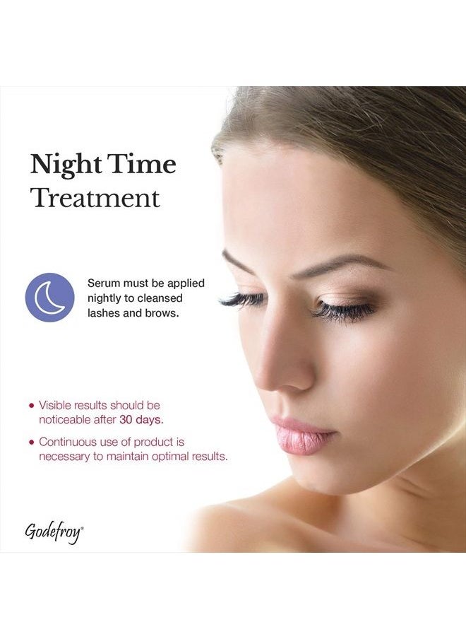 Godefroy Double Lash and Brow Treatment, for longer & thicker eyelash and eyebrows (3ml + applicator)  - Image 2