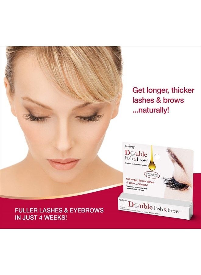 Godefroy Double Lash and Brow Treatment, for longer & thicker eyelash and eyebrows (3ml + applicator)  - Image 5