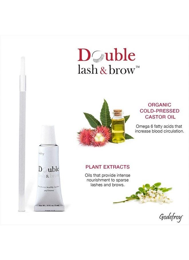 Godefroy Double Lash and Brow Treatment, for longer & thicker eyelash and eyebrows (3ml + applicator)  - Image 3