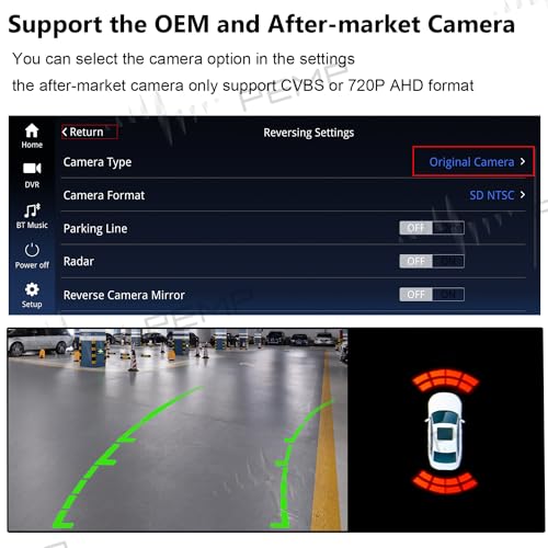 PEMP Linux Vertical Screen E70 E71 Wired and Wireless CarPlay Retrofit Android Auto, 1920 x 720 Display Mirror Link Car Radio Bluetooth Video Player Screen for BMW X5 X6 CIC(2010-2012) - Image 5