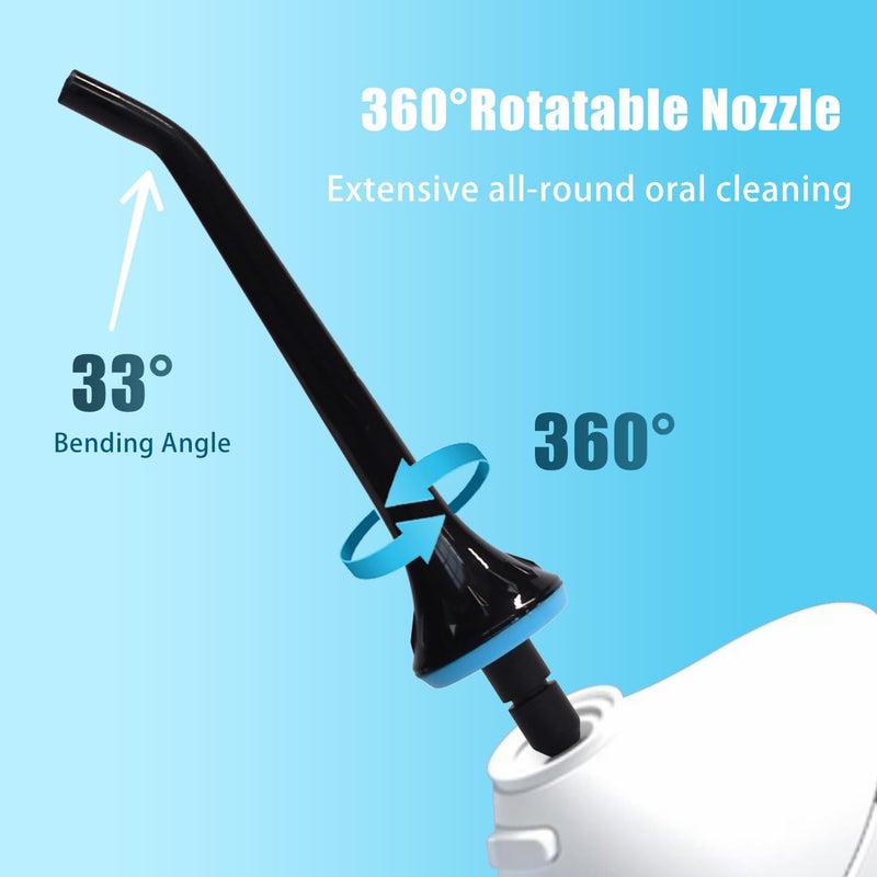 BOEEA رؤوس بديلة لجهاز تنظيف الأسنان بالماء Oralfree, Nicwell, Nicefeel, COSLUS, Mospro, Zerhunt، فوهة نفاثة لجهاز الري الفموي، باللون الأسود، 3 عبوات - Image 2