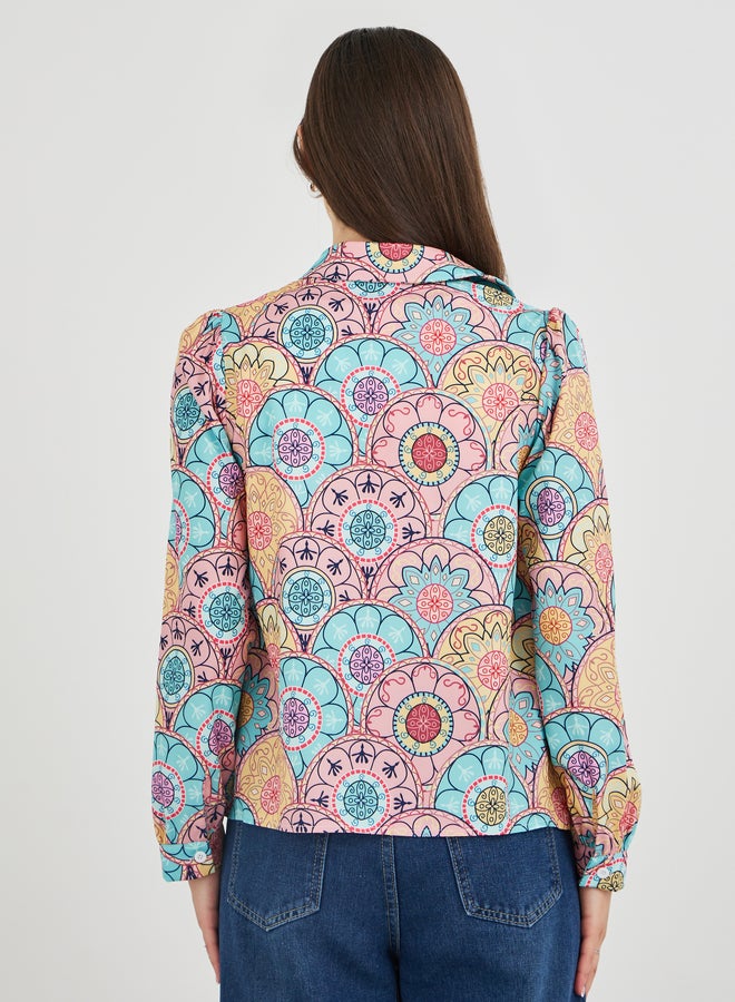 Take Two All-Over Print Buttoned Shirt - Image 5