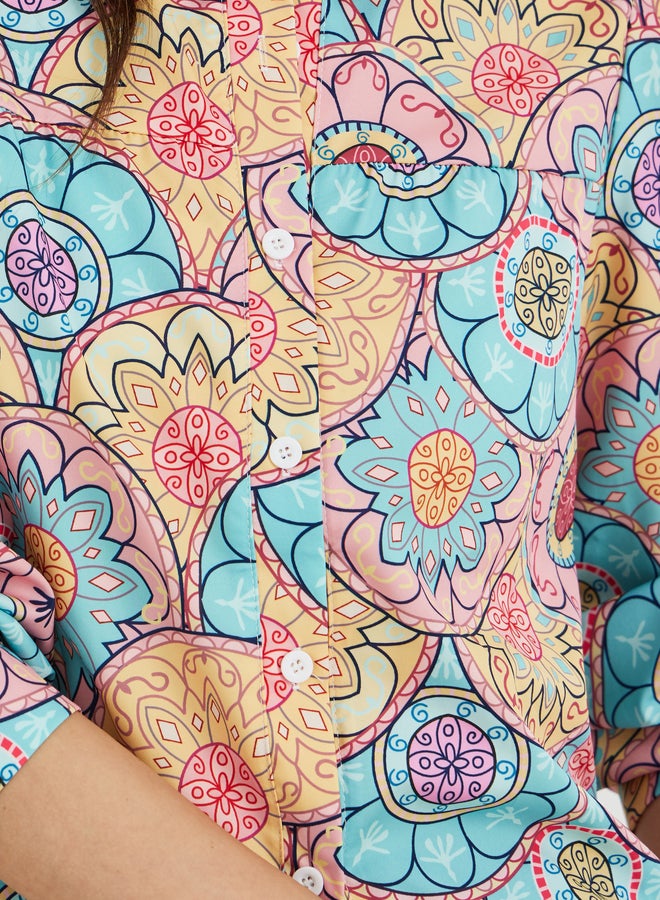 Take Two All-Over Print Buttoned Shirt - Image 4