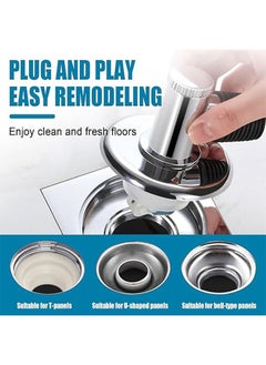 Generic Floor Drain Connector, Washing Machine Drainage Backflow Preventer Three-Way Downpipe Interface, Floor Drain Pipe Preventer Connector Anti-Overflow Laundry Machine Floor Drain Adapter  - Image 5