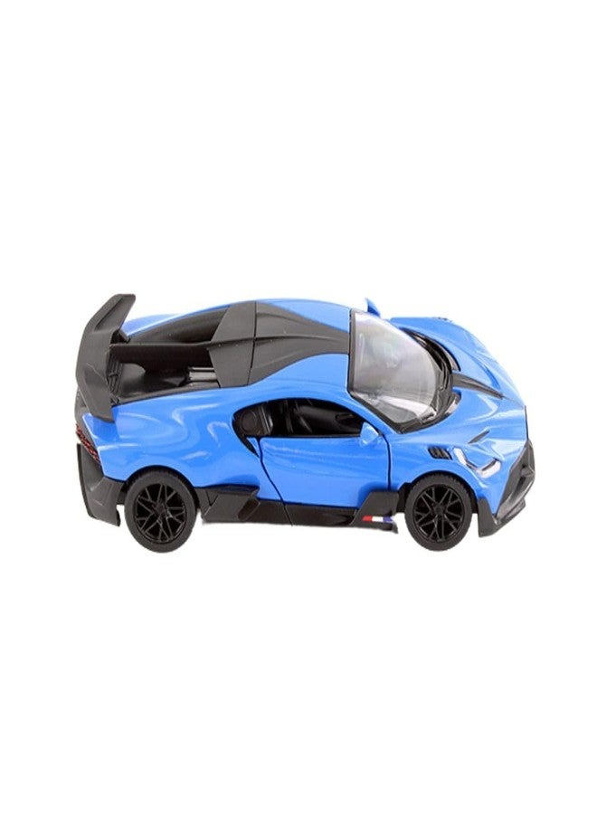 Mayatra's Kins Mart Bugatti Divo – 1:38 Scale Diecast Sports Car Model with Pull Back Action & Opening Doors – Premium Limited Edition Collectible (Blue) - Image 3