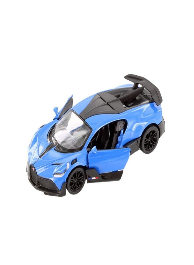 Mayatra's Kins Mart Bugatti Divo – 1:38 Scale Diecast Sports Car Model with Pull Back Action & Opening Doors – Premium Limited Edition Collectible (Blue) - Image 1