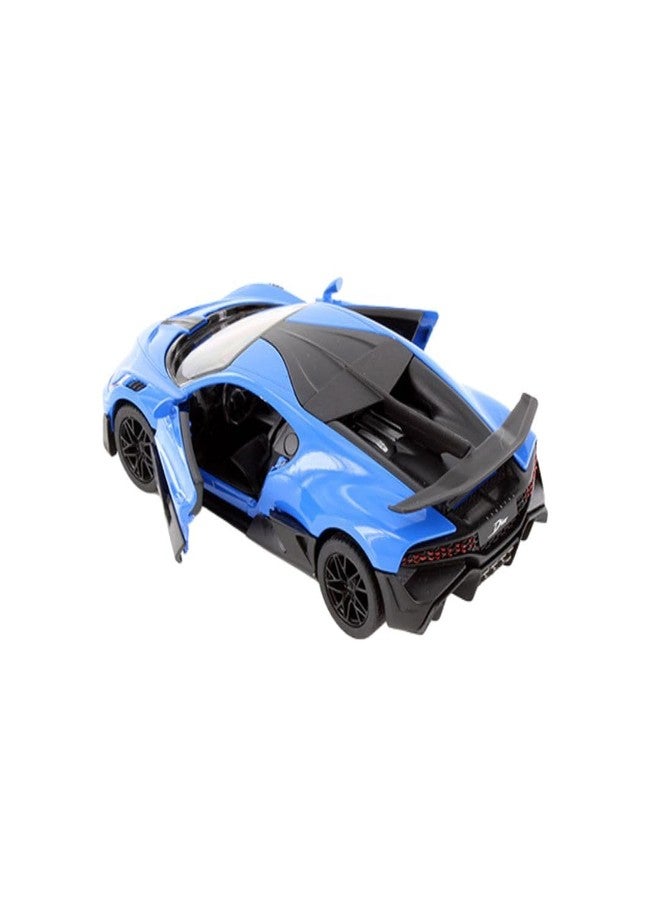 Mayatra's Kins Mart Bugatti Divo – 1:38 Scale Diecast Sports Car Model with Pull Back Action & Opening Doors – Premium Limited Edition Collectible (Blue) - Image 2